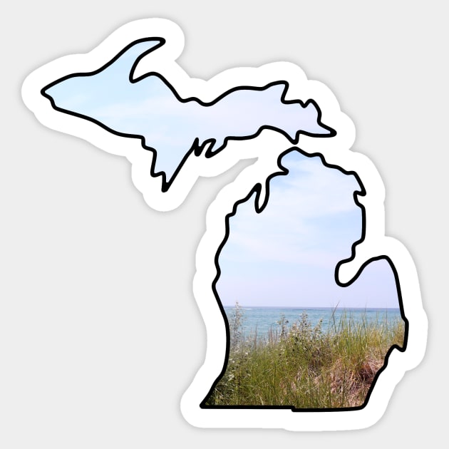 Michigan Beachgrass Sticker by MissOstrich